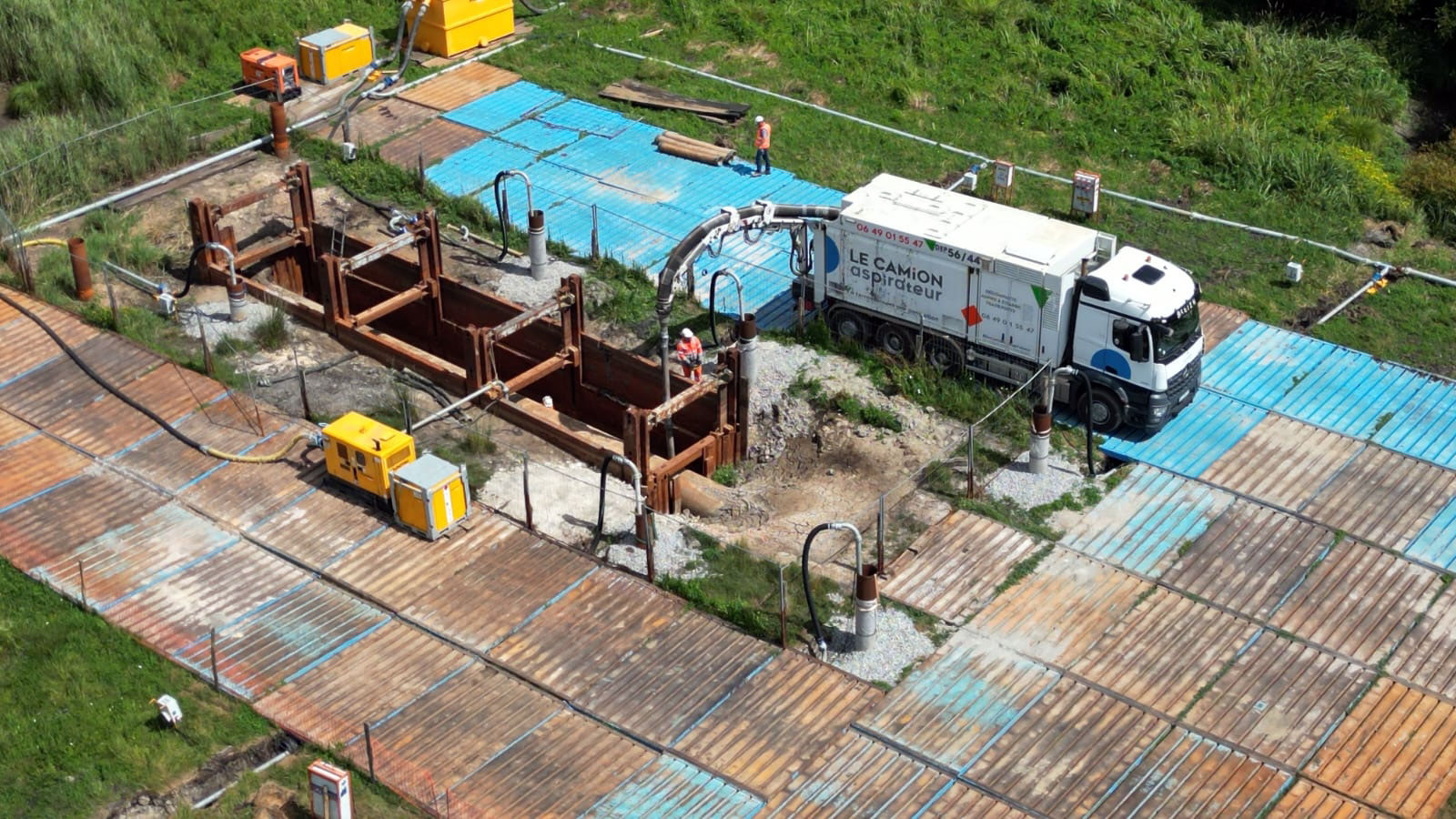 Intervention sur réseau Gaz à Donges – Terrassement spécifique en profondeur